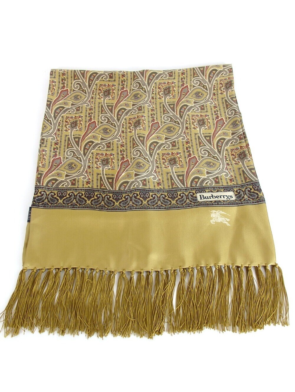 Authentic Burberry Long Stole Silk[Used]